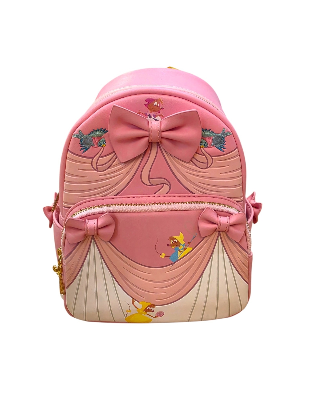 Disney Loungefly Cinderella 70th Anniversary Curtain Bow Mini Backpack